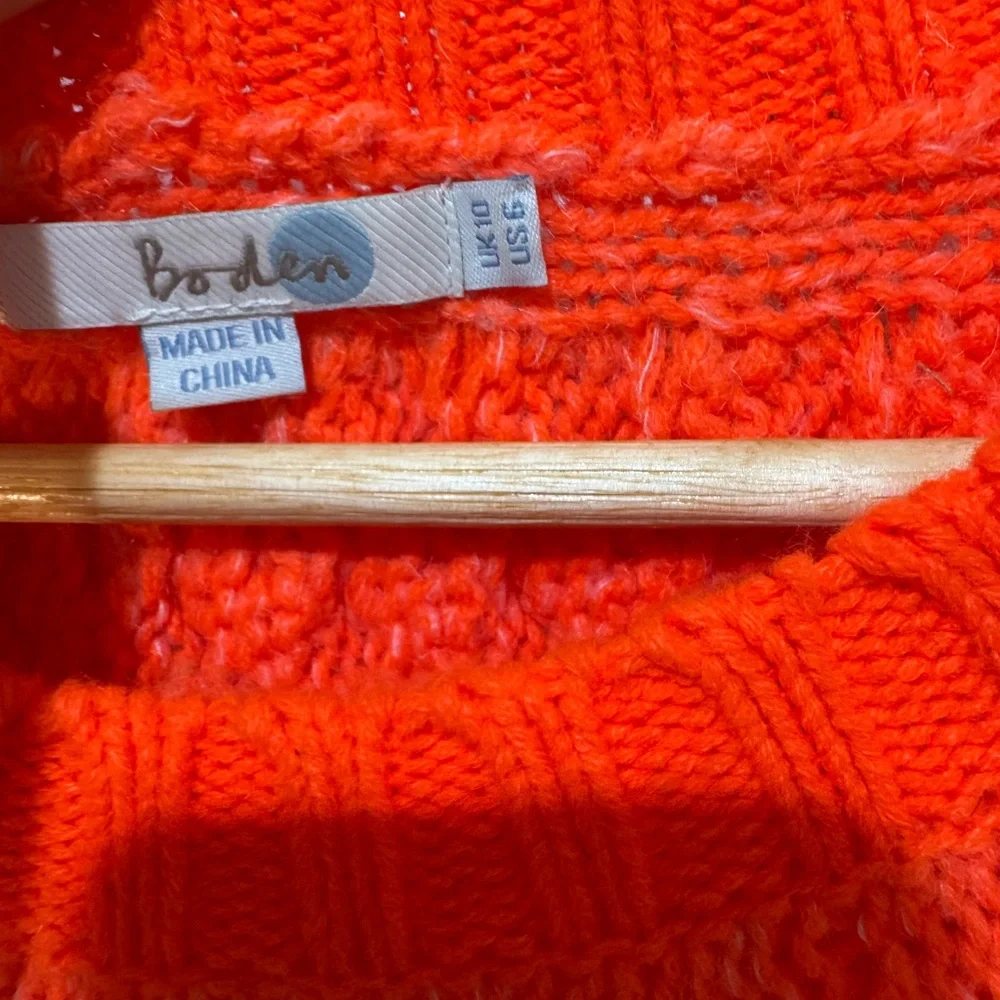 Boden Cable Knit Tunic Fisherman Sweater